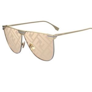 Authentic Fendi FF0467/S K67 Gold Peach Mirror Sunglasses
